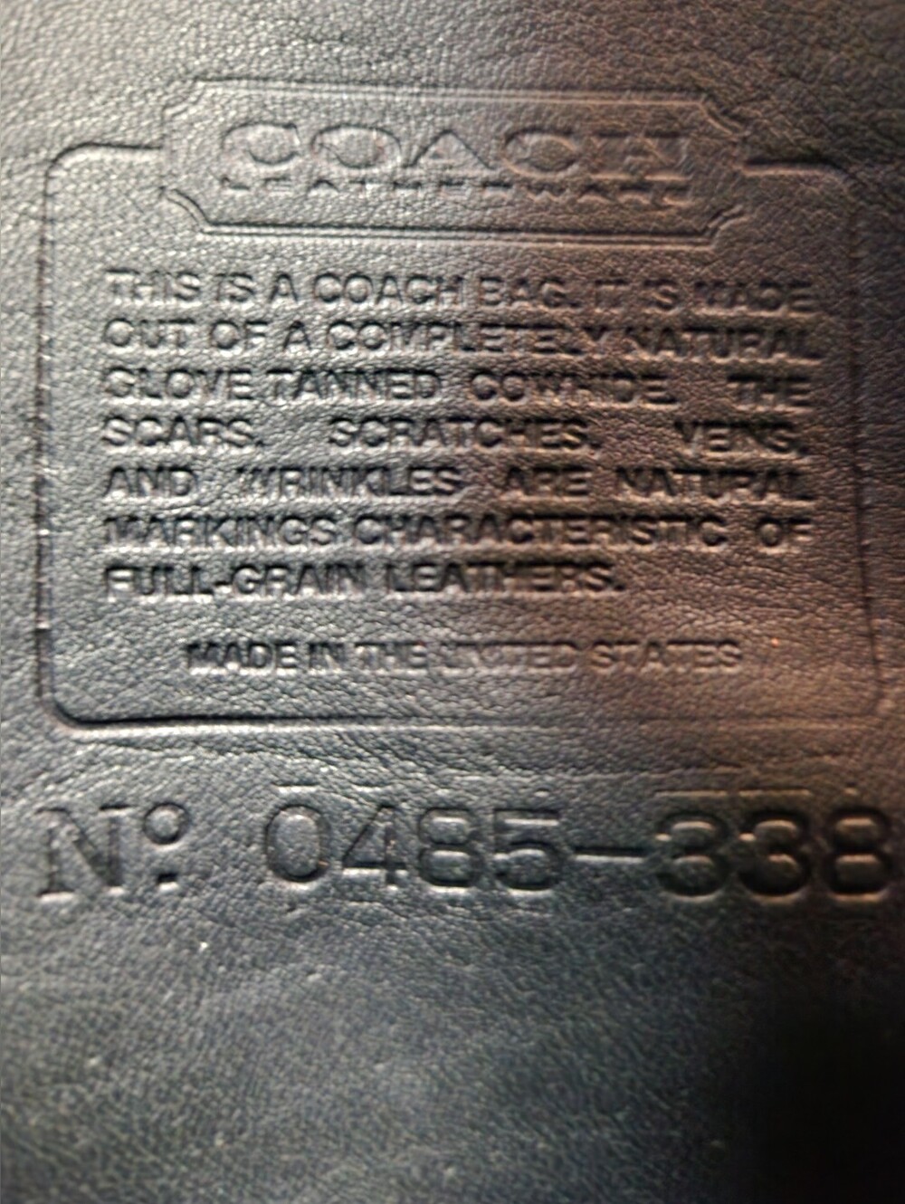 Coach Court Bag, Navy Blue No. 9870, Archival Vintage, Pre-1994 - Picture 11 of 15
